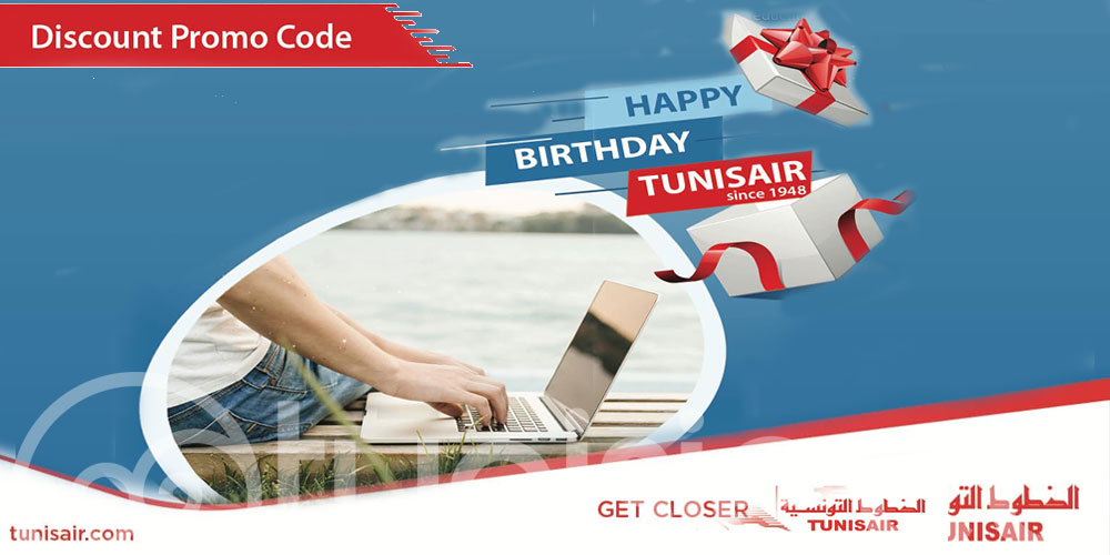 Tunisair fête son 75e anniversaire avec un code promo.