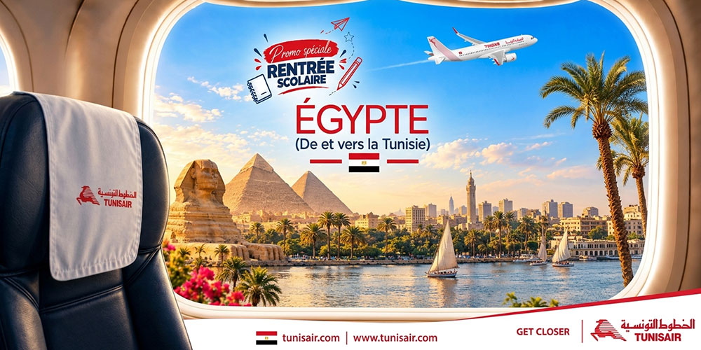 Égypte : profitez de l’offre spéciale rentrée de Tunisair 