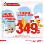 Tunisair : Casablanca, Barcelone et Lisbonne Ã  partir de 349TND TTC 