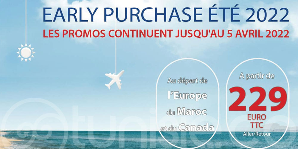 En vidéo: Découvrez l'offre Early Purchase de Tunisair