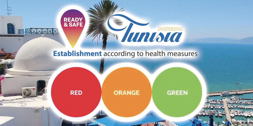 Listes des pays par couleurs et par mesures pour l'entrée en Tunisie