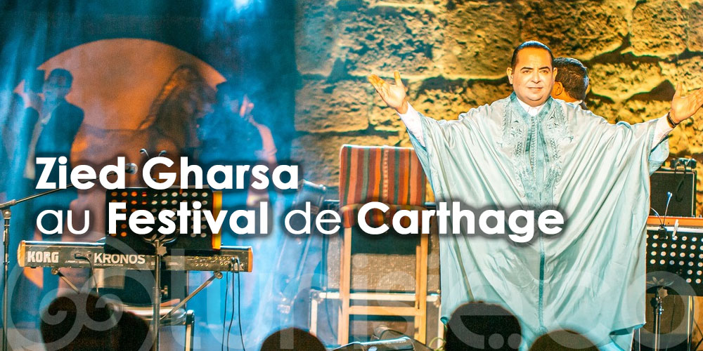 En photos: Zied Gharsa sur la scène du Festival de Carthage