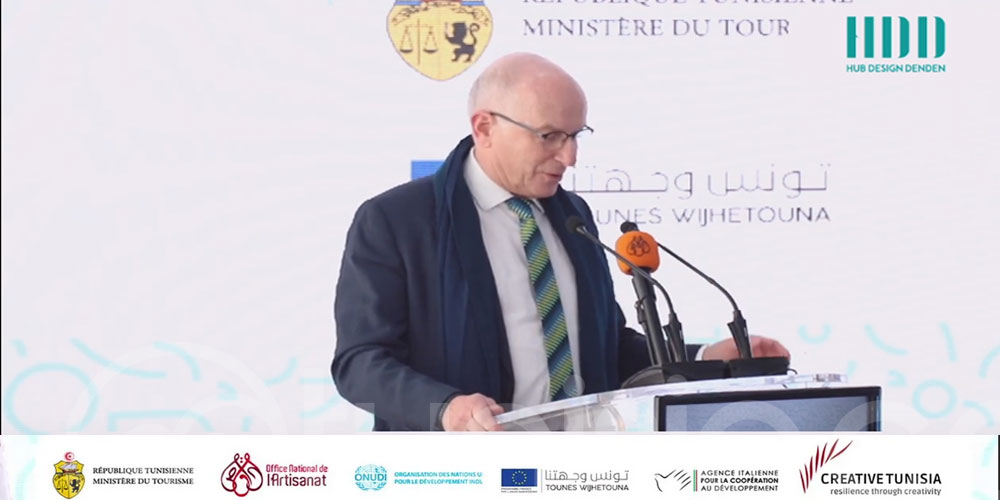 En vidéo:  Marcus Cornaro Ambassadeur de l'UE l'Inauguration Hub Design Denden 