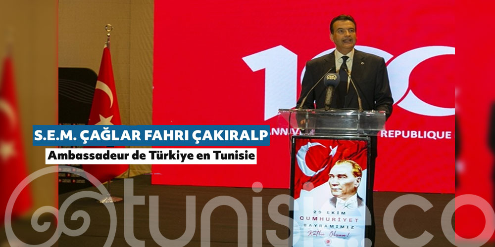 Le 100e anniversaire de la proclamation de la République de Türkiye a été célébré à Tunis sous l’égide de l’ambassadeur Çağlar Fahri Çakıralp