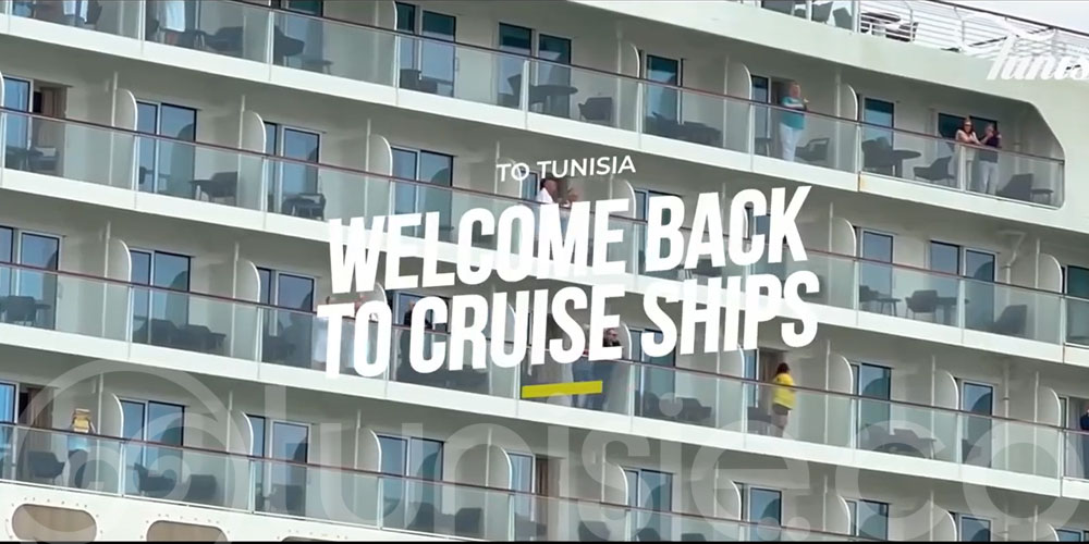 Port of Goulette is welcoming cruise ship with for the first time in two years, marking the return of cruises to Tunisia